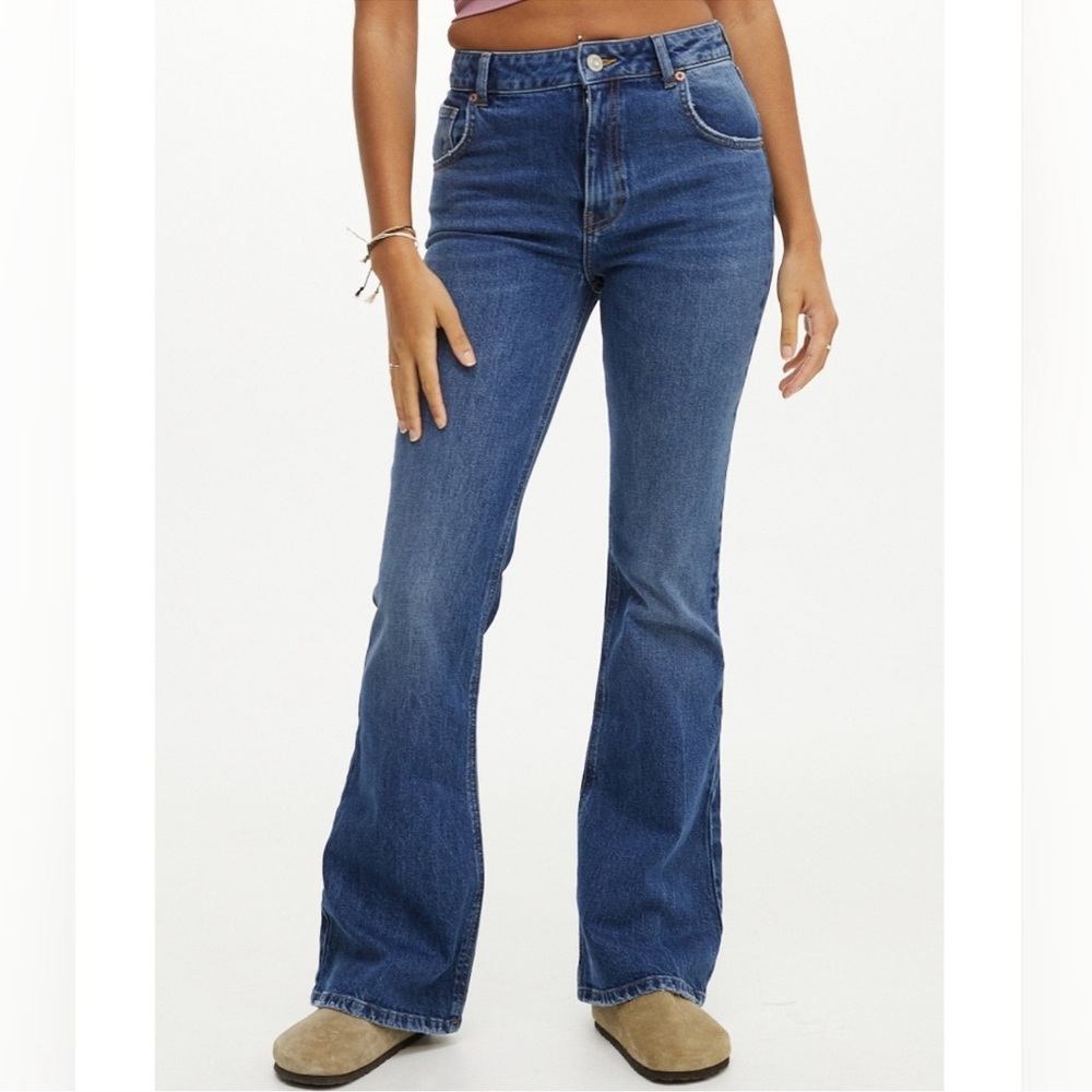Blue High-Rise Flared Women’s Jeans